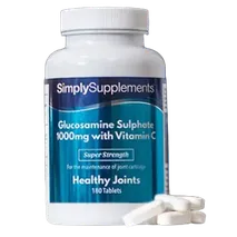 Simplysupplements Glucosamine 1,000mg with Vitamin C Tablets 360 Tablets (180+180)