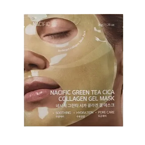NACIFIC Green Tea Collagen Gel Mask 4 pcs