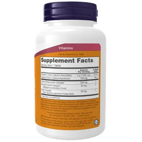 Now Foods Vitamin C-1000 Complex - Buffered with 250mg Bioflavonoids - 90 Tab
