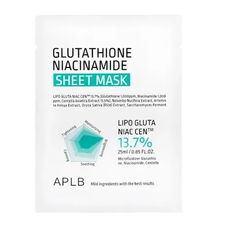 APLB - Glutathione Niacinamide Sheet Mask - 25ml