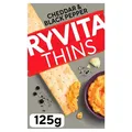 Ryvita Cheddar & Crack Black Pepper Thins