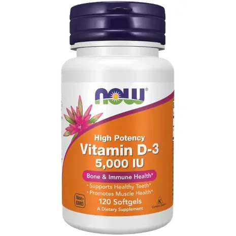 NOW Foods Vitamin D-3 5,000 IU - 120 Softgels