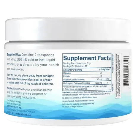 Nordic Naturals Marine Collagen, Strawberry - 150 grams