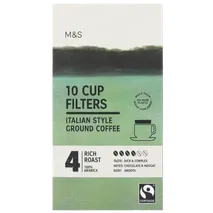 M&S Cup Filters Italian Style Coffee 10 per pack
