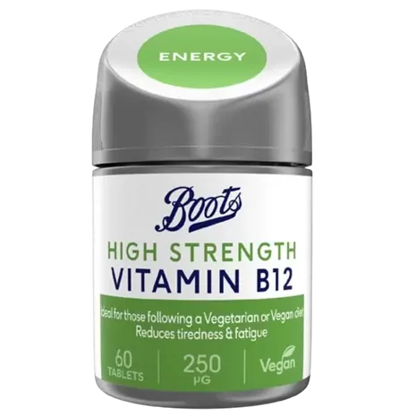 Boots High Strength Vitamin B12, 60 Tablets