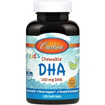 CarlsonLabs Kid's Chewable DHA, 100mg Orange - 120 softgels