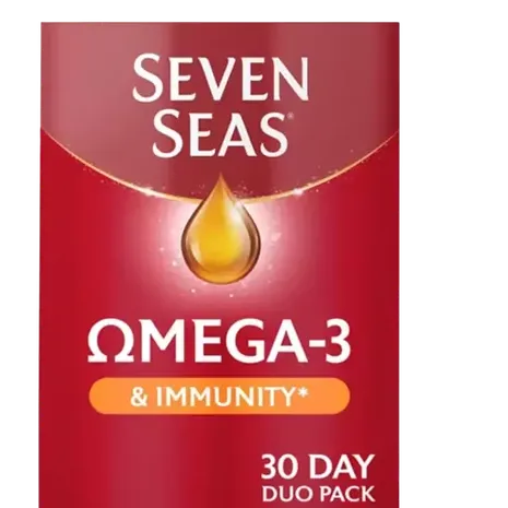 Seven Seas Omega-3 & Immunity with Vitamin C & Vitamin D 30 Day Duo Pack