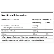 Simplysupplements Glucosamine 700mg, Chondroitin 600mg & Calcium 60mg 120 Capsules (60+60)