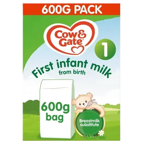 Cow & Gate 1 First Infant Baby Milk Formula Powder from Birth 600g