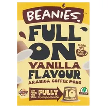 Beanies Vanilla Flavoured Fully Compostable Coffee Pods 10 per pack