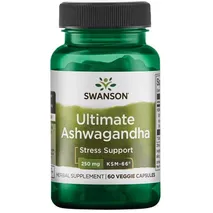 Swanson Ashwagandha Ultimate KSM-66, 250mg - 60 vcaps