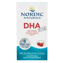 Nordic Naturals DHA Xtra - 1660mg Strawberry - 60 softgels