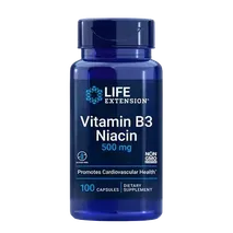 Life Extension Vitamin B3 Niacin, 500mg - 100 caps