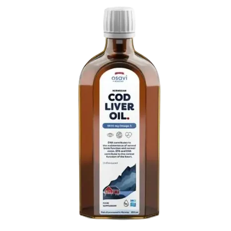 Osavi Norwegian Cod Liver Oil 1000mg Omega 3 (Unflavoured) 250ml