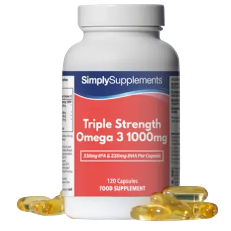 Simplysupplements Triple Strength Omega 3 1,000mg 240 Capsules