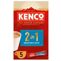 Kenco 2 in 1 Smooth White Instant Coffee Sachets 5 x 14g