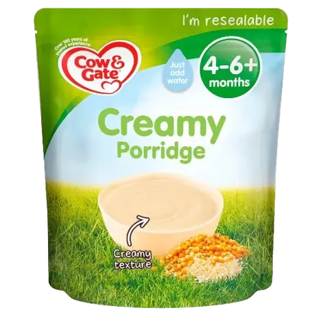Cow And Gate Creamy Porridge Baby Cereal 4-6 Months 125G