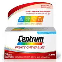 Centrum Fruity Chewables Multivitamins & Minerals - 30 Tablets