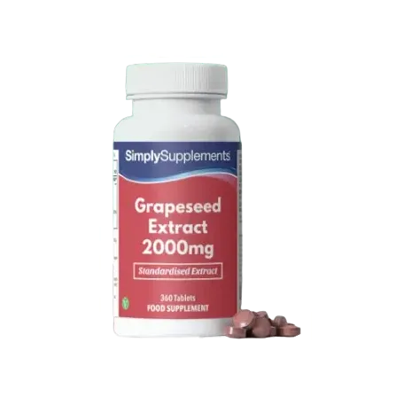 Simplysupplements Grapeseed Extract Tablets 2,000mg 360 Tablets