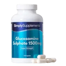 Simplysupplements Glucosamine Sulphate 1,500mg Capsules 240 Capsules (120+120)