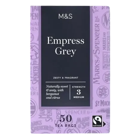 M&S Fairtrade Empress Grey Tea Bags 50 per pack