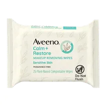 Aveeno Calm + Restore Nourishing Makeup Remover Face Wipes 25 ct