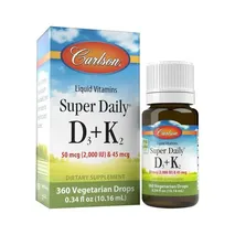 CarlsonLabs Super Daily D3 + K2, 2000 IU - 10 ml.
