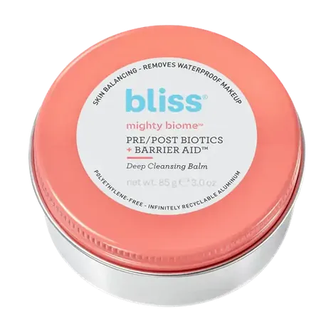 Bliss Mighty Biome Pre/Post Biotics + Barrier Aid™ Cleansing Balm 85G
