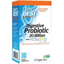 Doctor's Best Digestive Probiotic, 20 Billion CFU - 30 vcaps