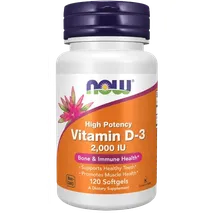 NOW Foods Vitamin D-3 2,000 IU - 120 Softgels