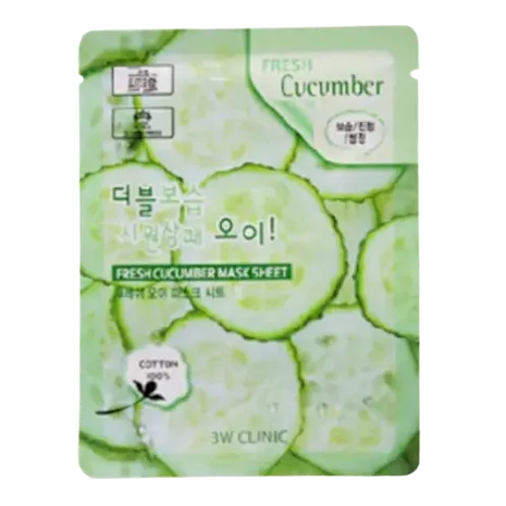 3W Clinic - Fresh Cucumber Mask Sheet - 1pc