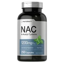 Horbäach NAC N-Acetyl Cysteine Supplement 1200mg - 250 Capsules