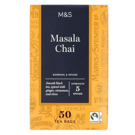 M&S Masala Chai Teabags 50 per pack