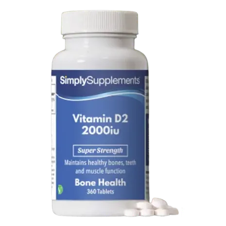 Simplysupplements Vitamin D2 Tablets 2,000iu 360 Tablets
