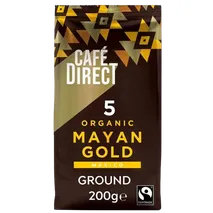 Cafedirect Fairtrade Organic Mayan Gold Mexico Ground Coffee 200g