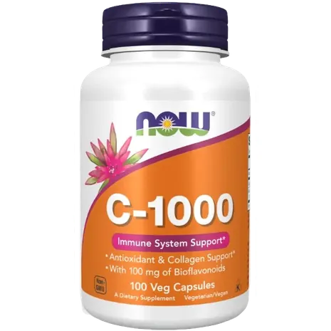 Now Foods Vitamin C-1000 with 100mg Bioflavonoids - 100 vcaps