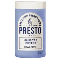 Presto Half Caf Barista Grade Instant Coffee 100g