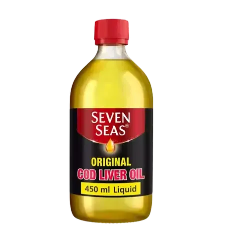 Seven Seas Cod Liver Oil Plus Omega-3 Fish Oil Liquid with Vitamin D 450ml
