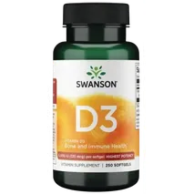 Swanson Vitamin D-3, 5000 IU - 250 softgels
