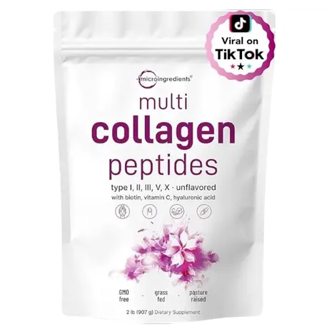 Micro Ingredients Multi Collagen Protein Powder 2 Lbs