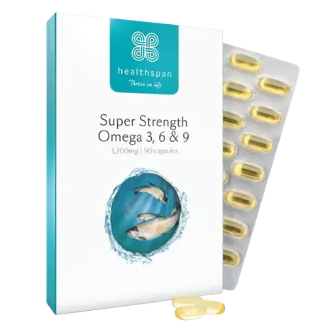 healthspan Super Strength Omega 3, 6 & 9 90 Capsules