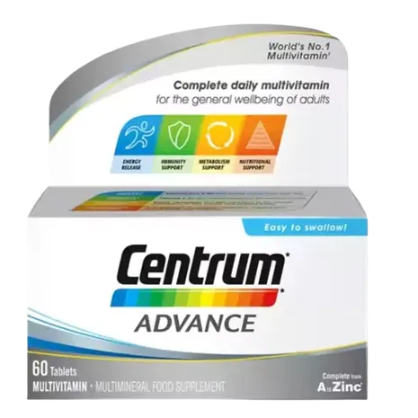Centrum Advance Multivitamins & Minerals - 60 Tablets