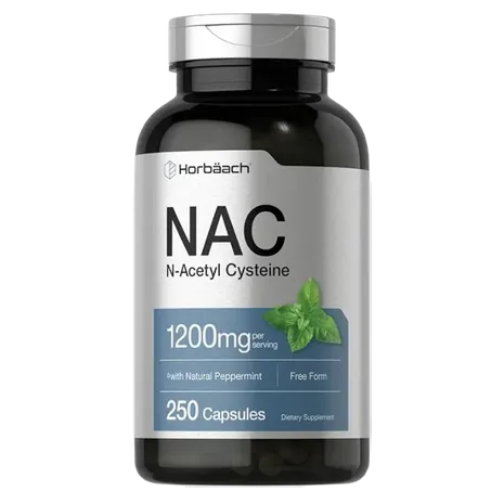 Horbäach NAC N-Acetyl Cysteine Supplement 1200mg - 250 Capsules