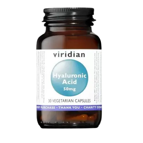 Viridian Hyaluronic Acid 50mg Veg Caps 30