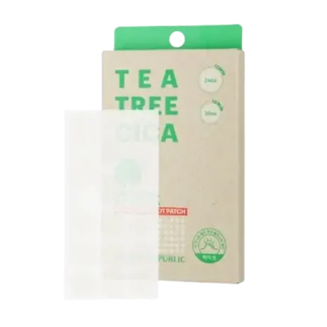 NATURE REPUBLIC - Green Derma Tea Tree Cica Relief Care Spot Patch - 60 pieces (12mm*24 pieces / 10mm*36 pieces)