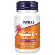 NOW Foods Vitamin D-3 5,000 IU - 30 Softgels