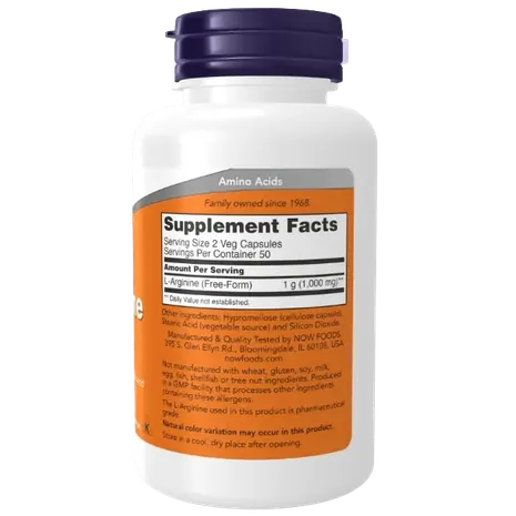 Now Foods L-Arginine - 500mg - 100 caps
