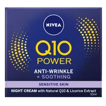 NIVEA Q10 Power Anti-Wrinkle Sensitive Face Night Cream Moisturiser 50ml