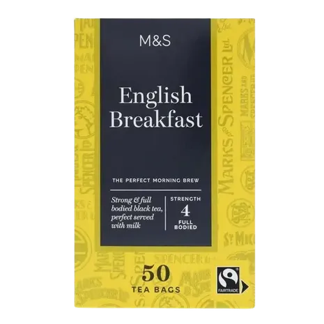 M&S Fairtrade English Breakfast Tea Bags 50 per pack