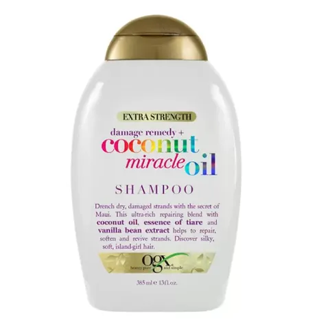 OGX Extra Strength Damage Remedy + Coconut Miracle Oil Shampoo 385 ML dye hair with shampoo and hair colour shampoo